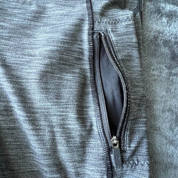 Lululemon Athletica Inspire Tight II Heathered Black/Black Size 6 - Picture 4 of 6